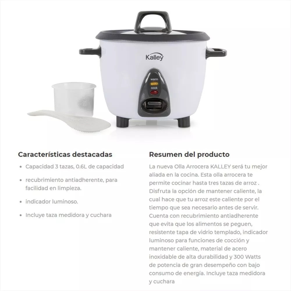 Olla Arrocera Kalley 3 Tazas - HOGAR - COCINA