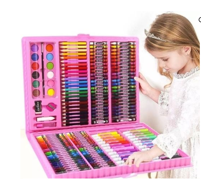 SET DE ARTE Y DIBUJO CON 86 PIEZAS- INFANTIL