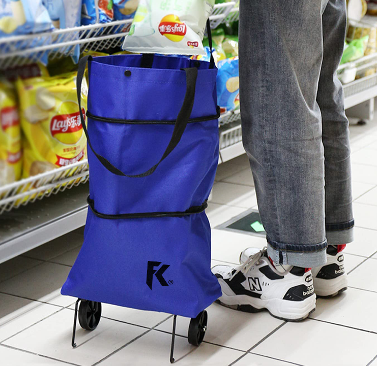 CARRITO COMPRAS PLEGABLE RUEDAS 3 EN 1- HOGAR