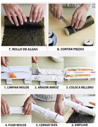 MAQUINA PARA HACER SUSHI FACIL Y RAPIDO- COCINA