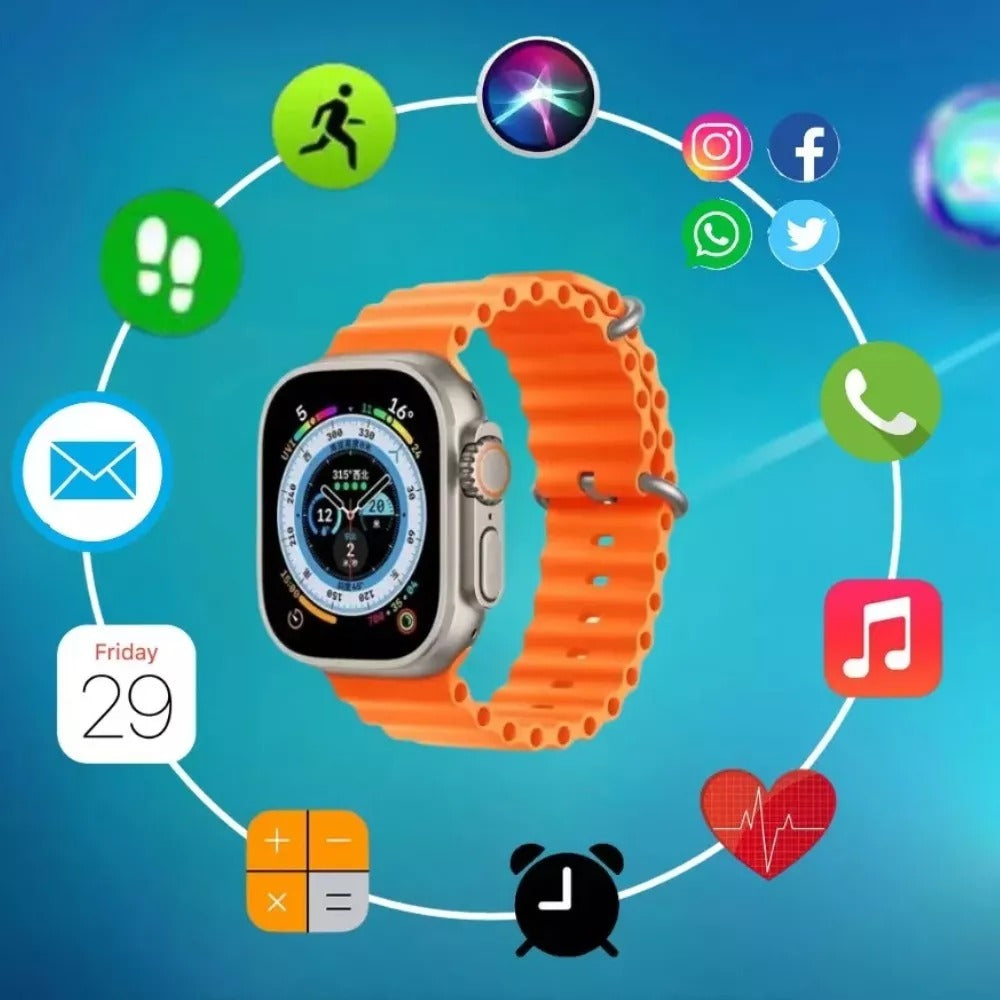 COMBO SMART WATCH X8 ULTRA MAX - TECNOLOGIA
