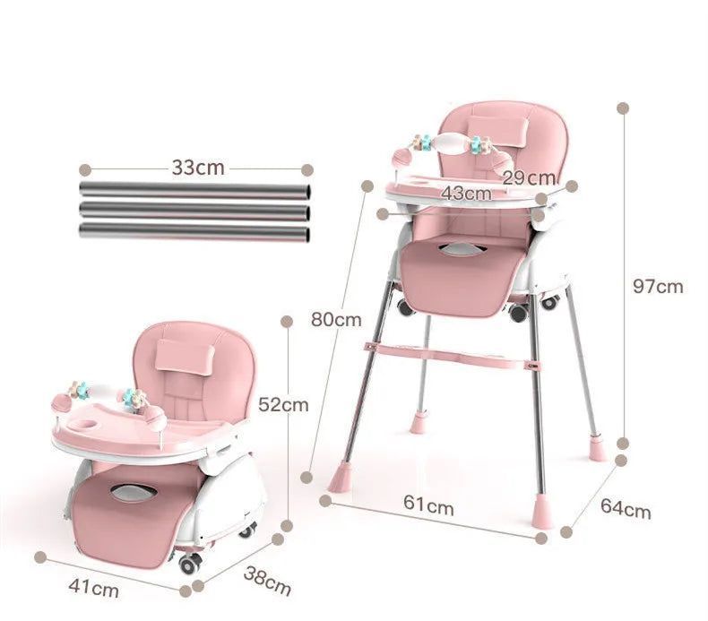 SILLA COMEDOR 4 EN 1 PARA BEBES - HOGAR