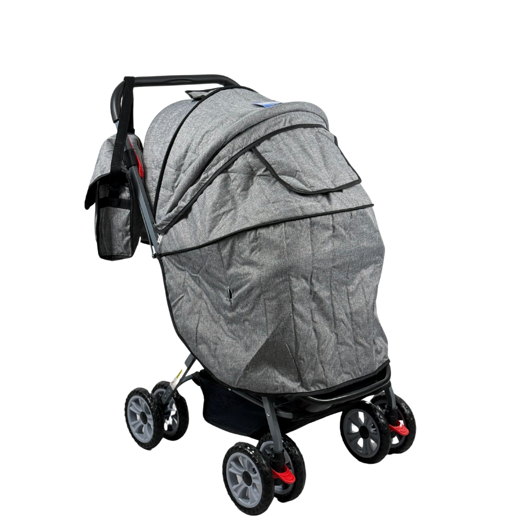 COCHE REVERSIBLE CON COBERTOR - HOGAR
