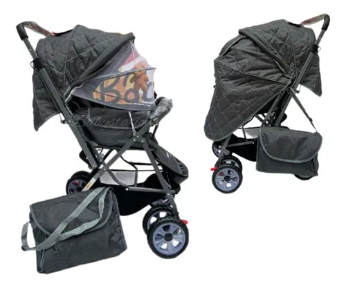 COCHE REVERSIBLE CON PAÑALERA
