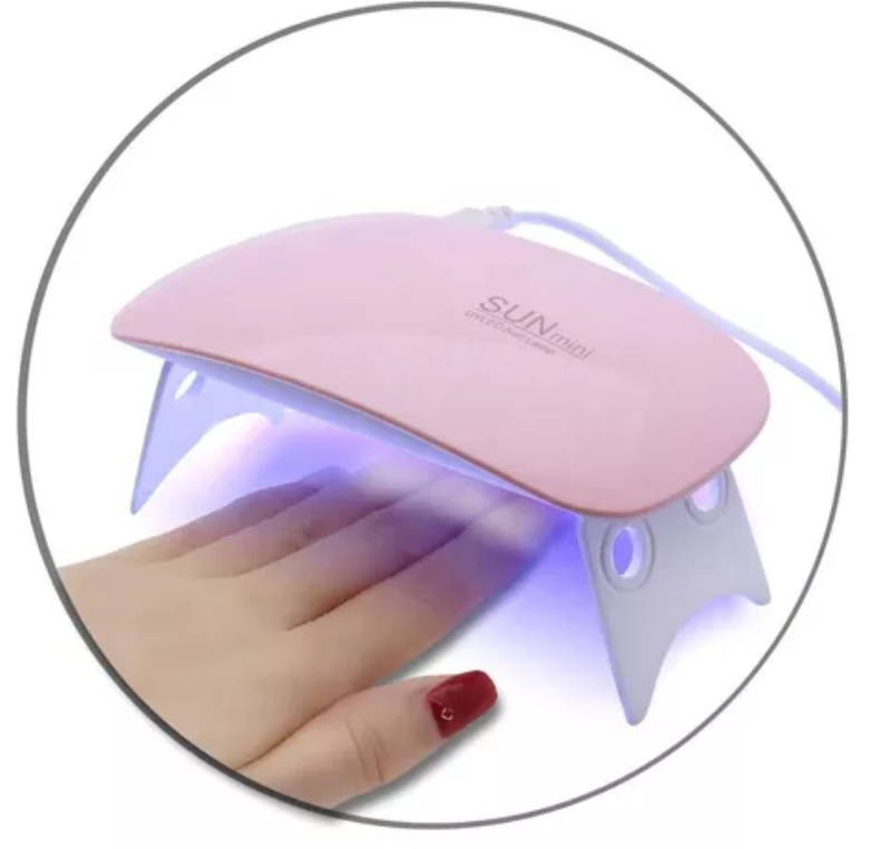MINI LAMPARA PARA UÑAS ESMALTE GEL SEMI- HOGAR
