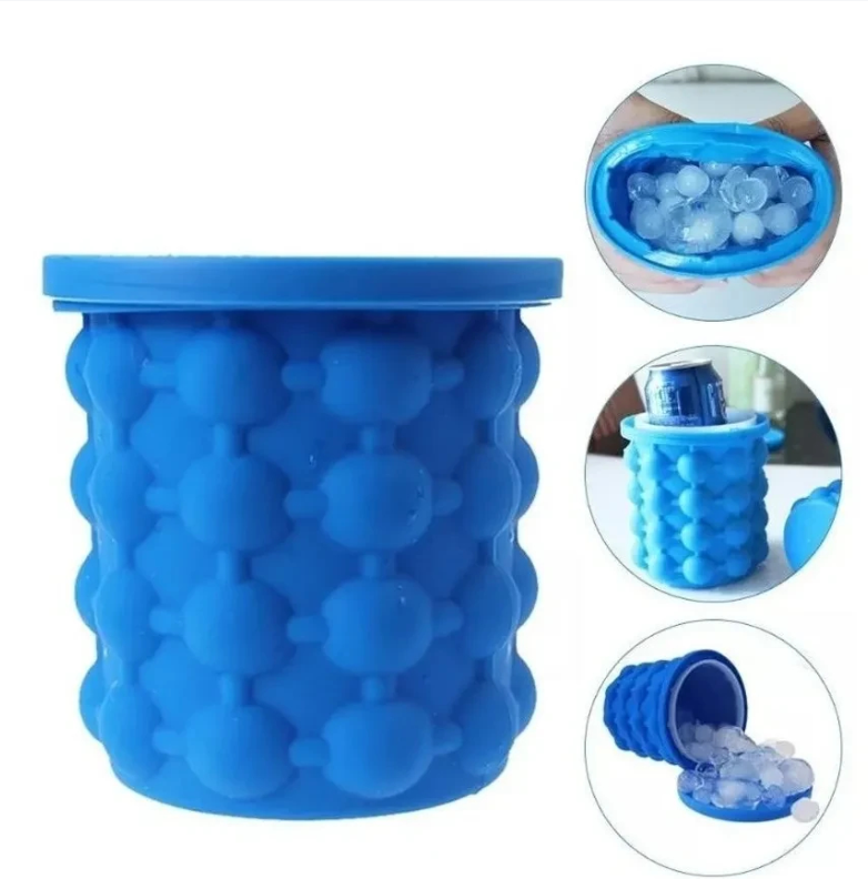 MINI HIELERA CUBOS DE HIELO EN SILICONA- COCINA