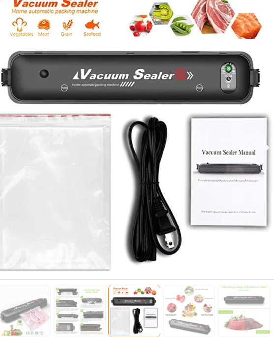 SUPER COMBO!!! SELLADORA AL VACIO CON BOLSAS- HOGAR - COCINA