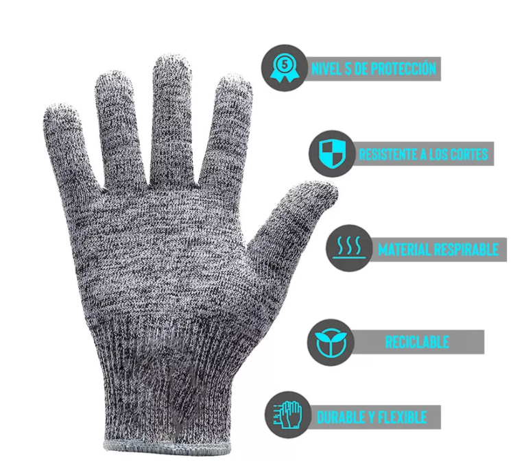 GUANTES COCINA DE SEGURIDAD HILO DE ACERO- COCINA