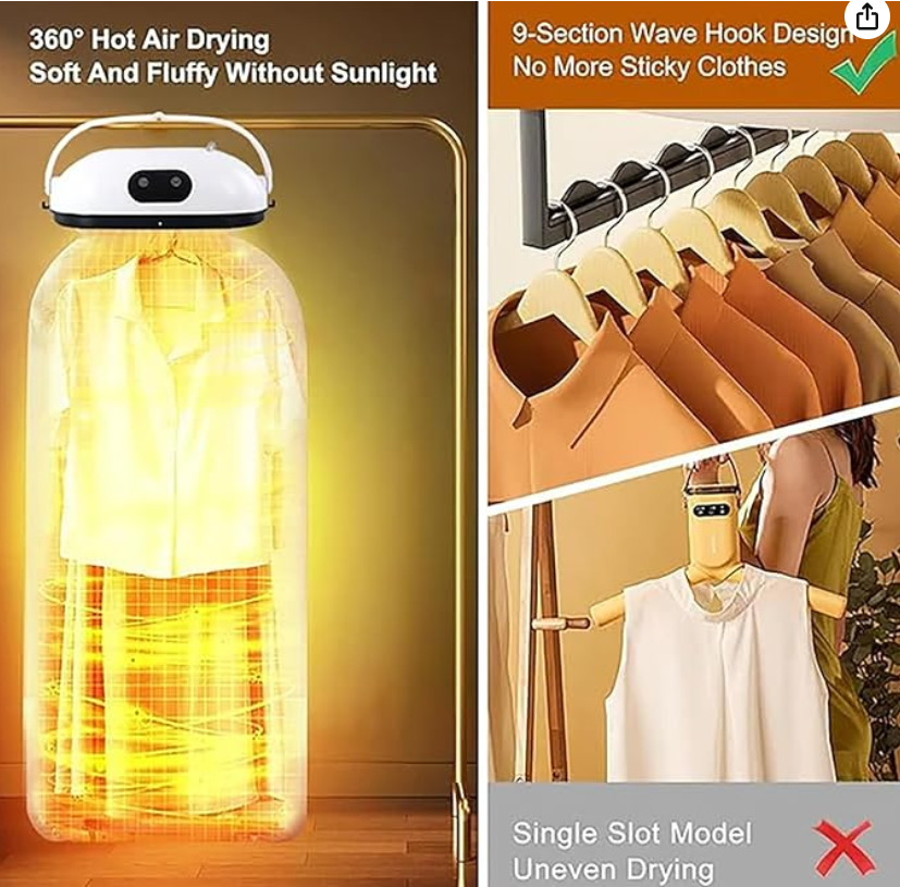 SECADORA PARA ROPA PORTATIL - HOGAR