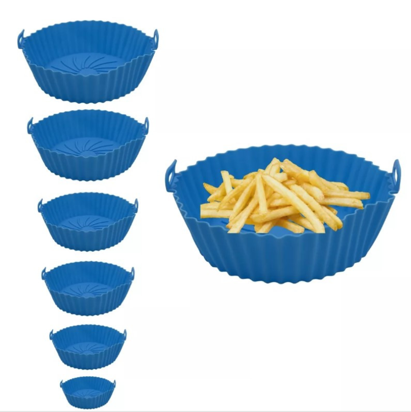 SET X 6 MOLDES SILICONA FREIDORAS AIRE- COCINA