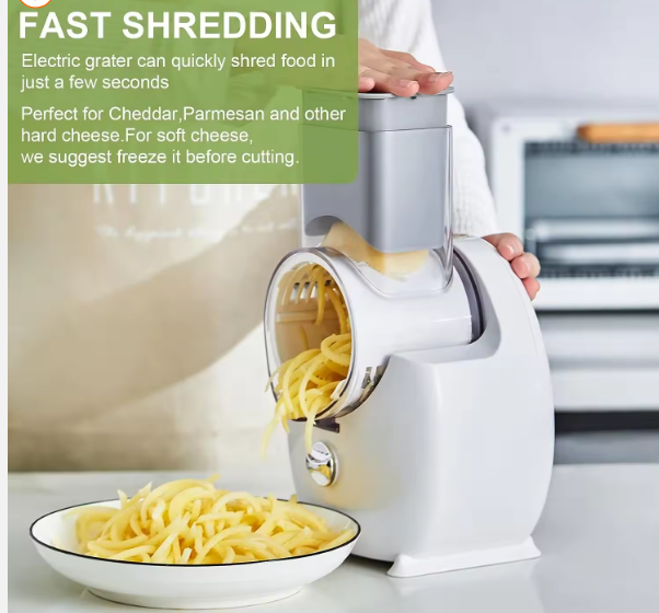 RALLADOR ELECTRICO AUTOMATICO 3 EN 1- COCINA- HOGAR-3 EN 1