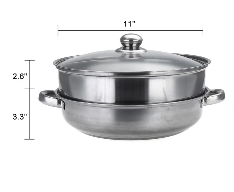 OLLA VAPOR ACERO INOXIDABLE - COCINA