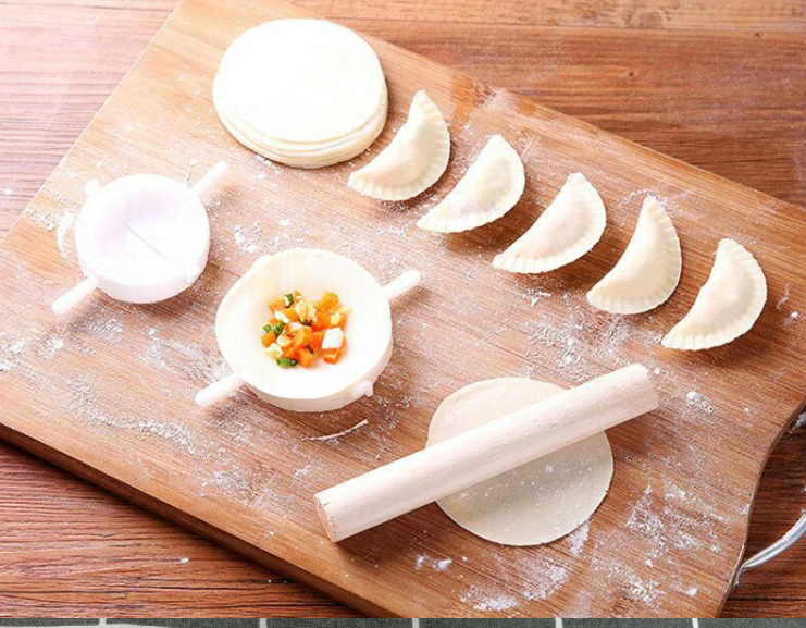 SUPER COMBO!! 3 MOLDES DE EMPANADAS + RODILLO TODOS LOS TAMAÑOS- COCINA