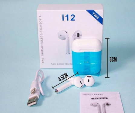 AUDIFONOS I12 INPODS 12- tecnologia - hogar