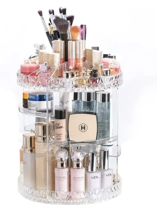 ORGANIZADOR DE MAQUILLAJE 360°con Manual- DAMA