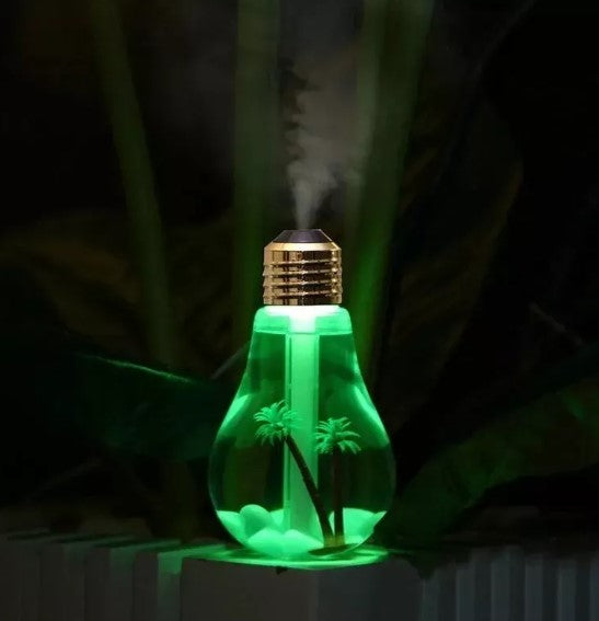 Humidificador Diseño De Bombillo De 400ml Difusor Aroma Led---⏲️