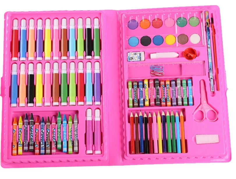 SET DE ARTE Y DIBUJO CON 86 PIEZAS- INFANTIL