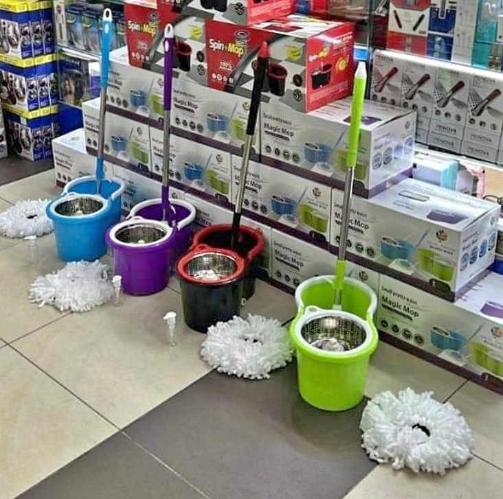 TRAPERO + CUBO ESCURRIDOR 💧 CENTRÍFUGO - HOGAR