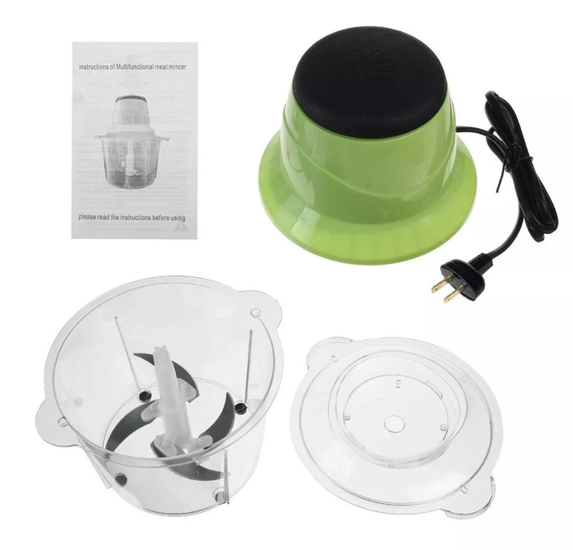 PICADORA DE CARNE ELECTRICA 2 LIT+ NICER DICER QUICK CORTADOR 5 EN 1- COCINA