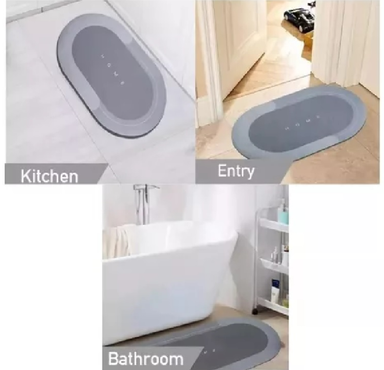 TAPETE ALFOMBRA PARA BAÑO ABSORBENTE- HOGAR