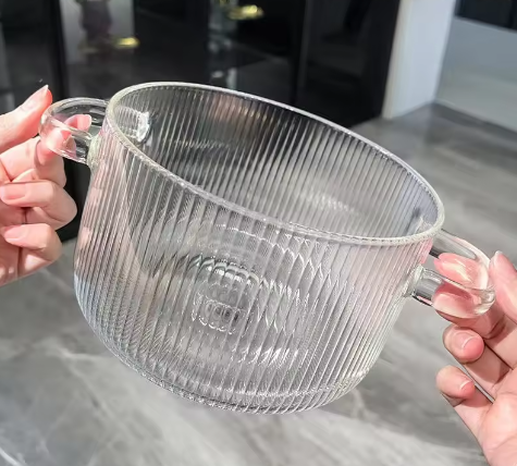 Olla de vidrio de borosilicato Lindo oso doble orejas Vertical- COCINA- HOGAR