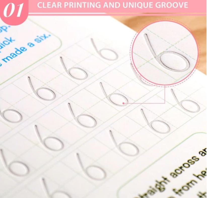 SET X4 CUADERNOS MAGICOS CALIGRAFIA matemáticas, alfabeto, dibujo y números- INFANTIL