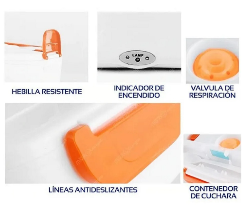 LONCHERA ELÉCTRICA PORTACOMIDA TÉRMICA- HOGAR-CASA