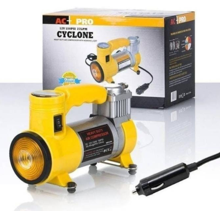 MINI COMPRESOR CICLÓN AIRE 12V- Tecnologia- Hogar