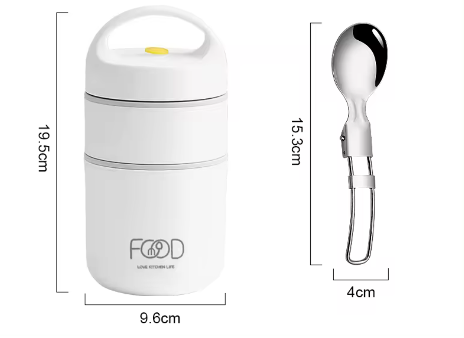 Fiambrera Mágica 2 en 1: ¡Tu Comida Caliente y Fresca en Todo Momento! 🌟- Hogar- Cocina