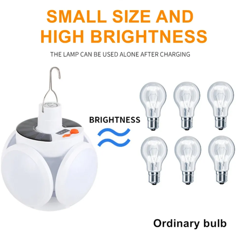 💡 BOMBILLA LUZ LED SOLAR EXPANDIBLE RECARGABLE - HOGAR 💡