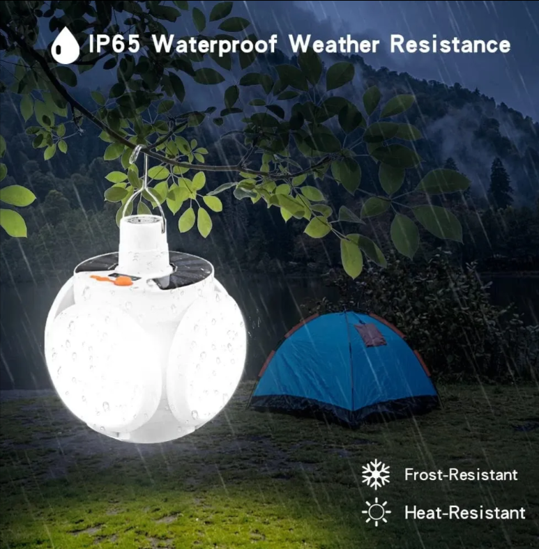 💡 BOMBILLA LUZ LED SOLAR EXPANDIBLE RECARGABLE - HOGAR 💡