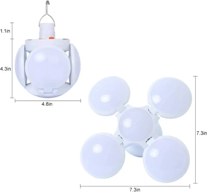 💡 BOMBILLA LUZ LED SOLAR EXPANDIBLE RECARGABLE - HOGAR 💡