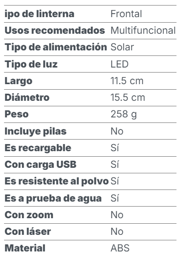 LINTERNA LED PORTATIL RECARGABLE - HOGAR