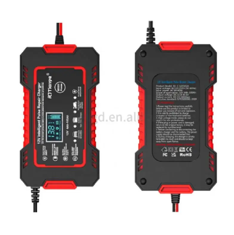 CARGADOR DE BATERIA 12V6A CON ARRANCADOR PORTATIL - HOGAR