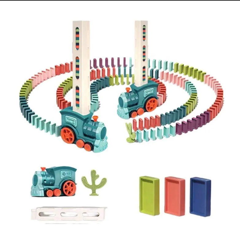 🎄✨ TREN DOMINO DIDACTICO ELECTRICO ✨🎄- HOGAR - JUGUETERIA