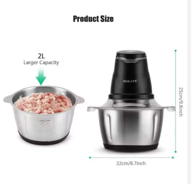 TRITURADOR DE ALIMENTOS SOKANY 2L - COCINA
