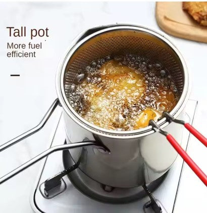 OLLA FREIDORA PROFUNDA DE ACERO INOXIDABLE 304 - COCINA