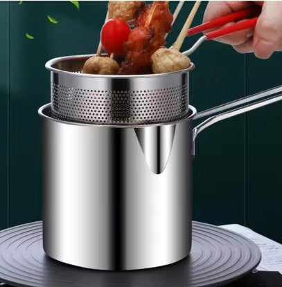OLLA FREIDORA PROFUNDA DE ACERO INOXIDABLE 304 - COCINA