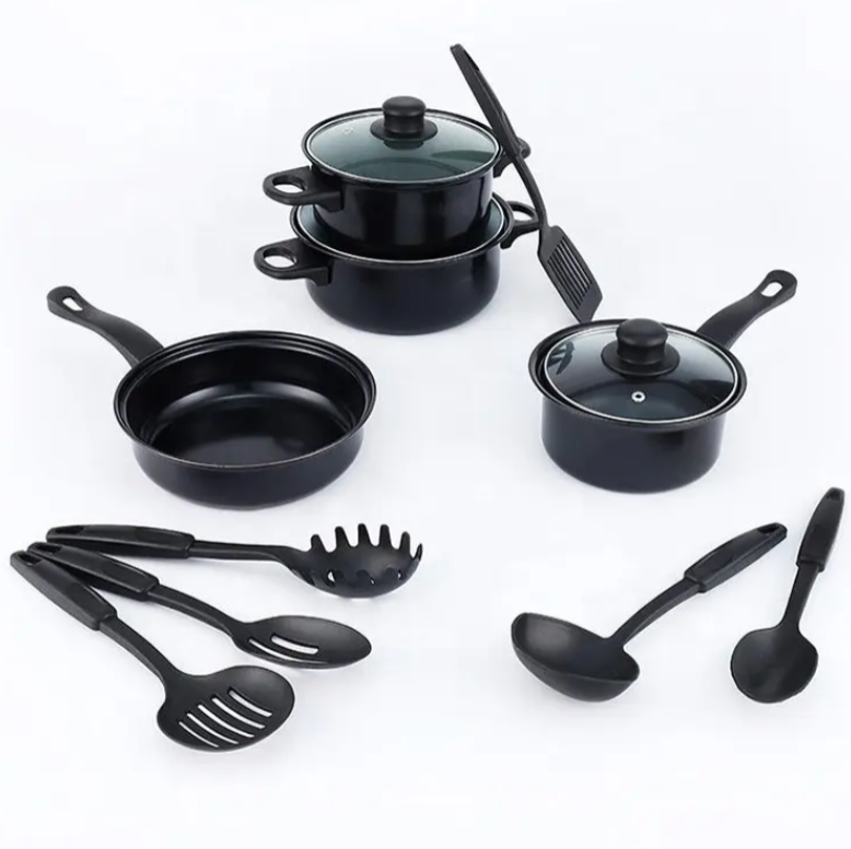 13 EN 1 JUEGO MAGICO DE OLLAS + UTENSILIOS DE COCINA ANTIADHERENTE - COCINA
