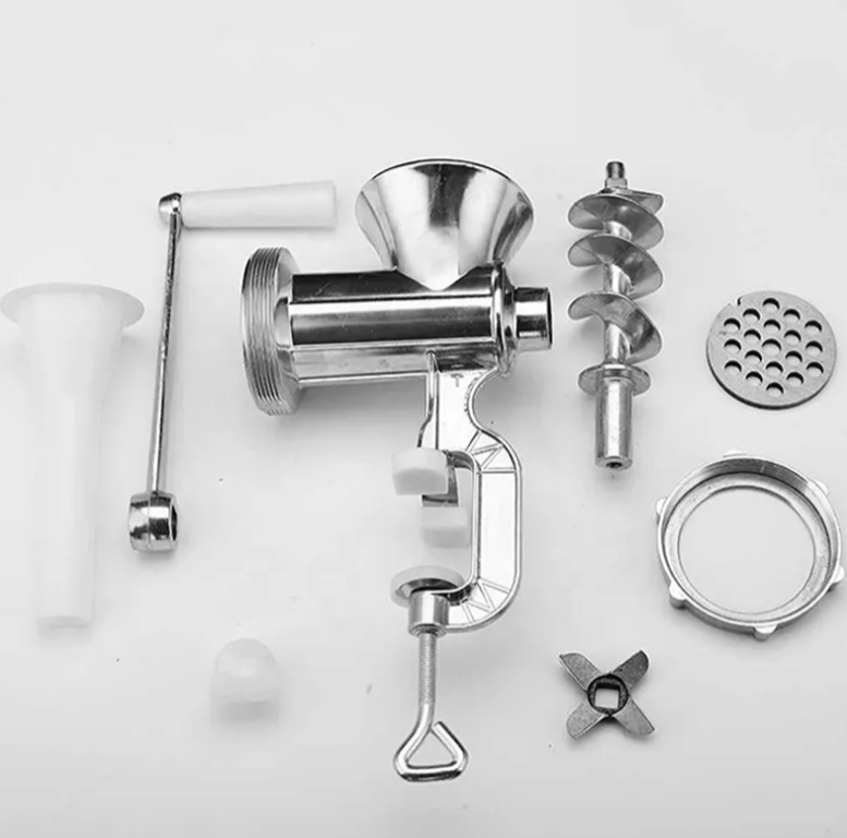 COMBO 3 EN 1 Picador Eléctrico + Molino con Embutidor Manual + Pinza para Freír ✨🍴