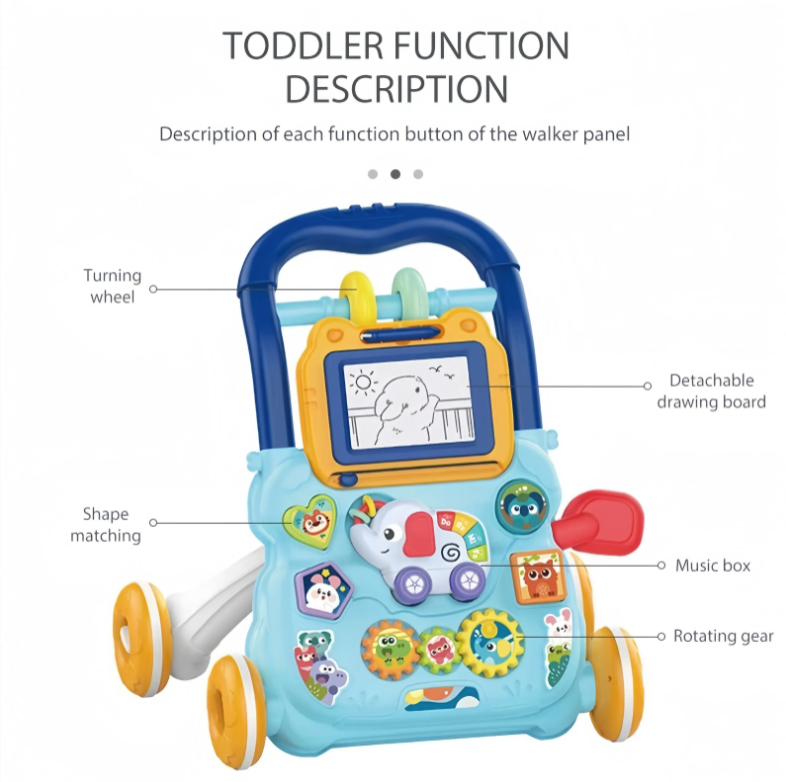CARRO ANDADOR INTERACTIVO 2 EN 1 - INFANTIL