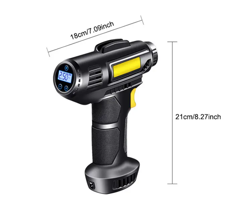 COMPRESOR DE AIRE DIGITAL RECARGABLE - HERRAMIENTAS - VEHICULOS