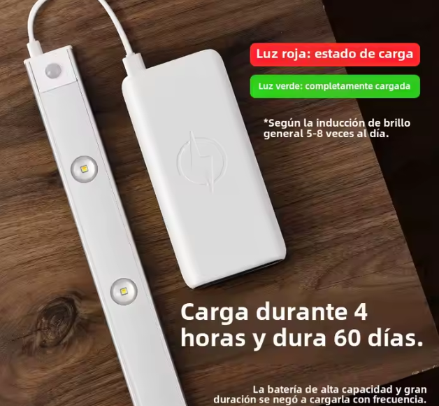 BARRA DE LUZ LED CON SENSOR DE MOVIMIENTO - HOGAR