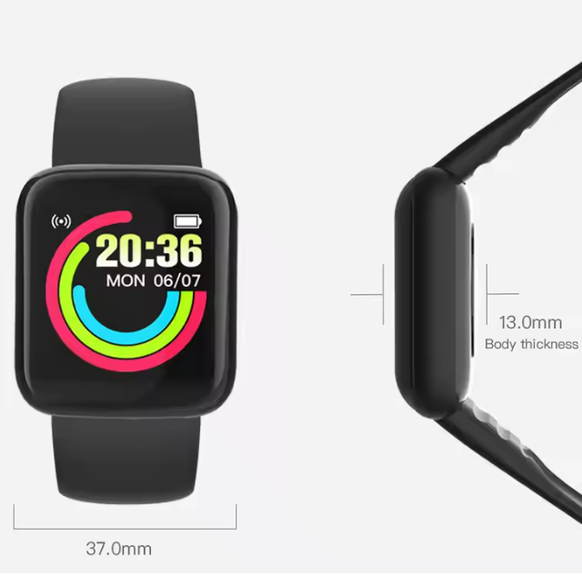 COMBO BOLSO ANTIROBO + SMART WATCH Y68 + AUDIFONO M10