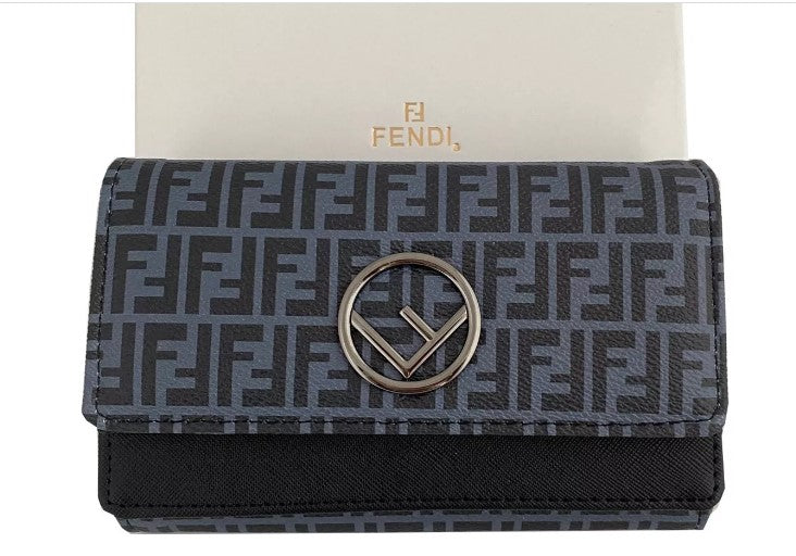 FENDI AZUL OSCURA( Carteras- Billeteras ) ---⏲️