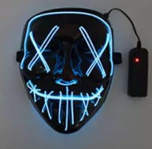 MASCARAS HALLOWEEN LUZ LED- INFANTIL
