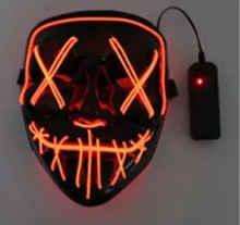 MASCARAS HALLOWEEN LUZ LED- INFANTIL