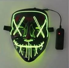 MASCARAS HALLOWEEN LUZ LED- INFANTIL