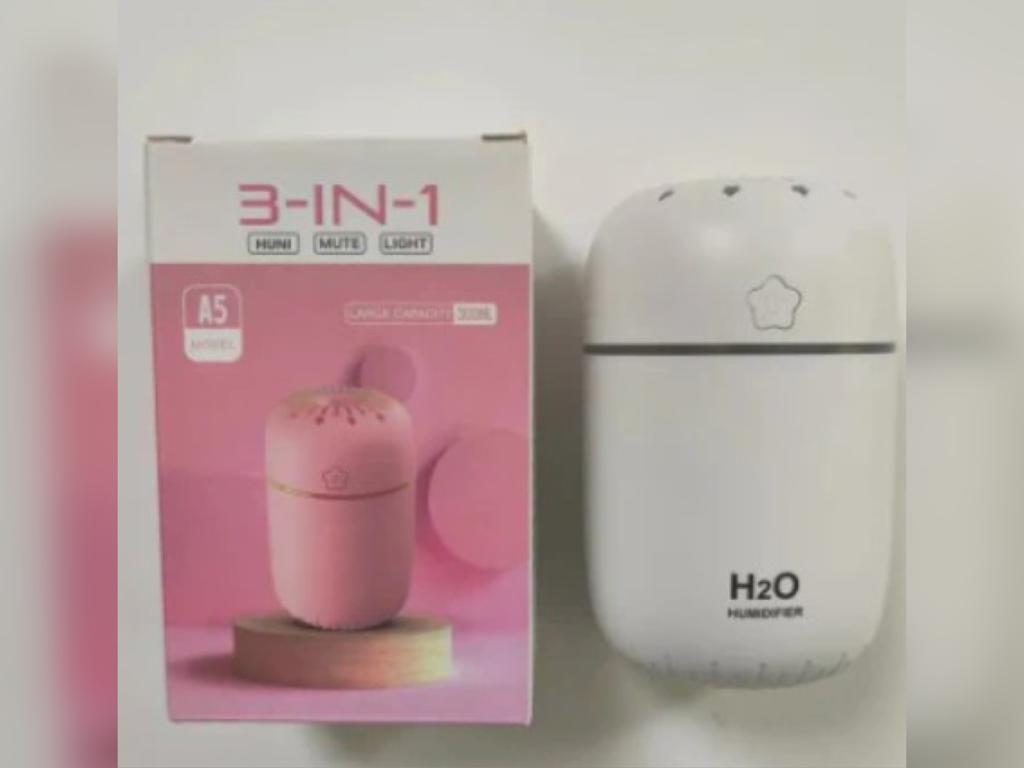 Humidificador luz led 3 en 1 De 300ml Difusor Aroma Led- HOGAR