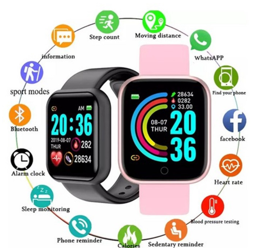 RELOJ INTELIGENTE Y68 UNISEX- Tecnologia- Hogar